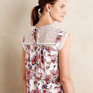 Meadow Rue Anthropologie Floral Top